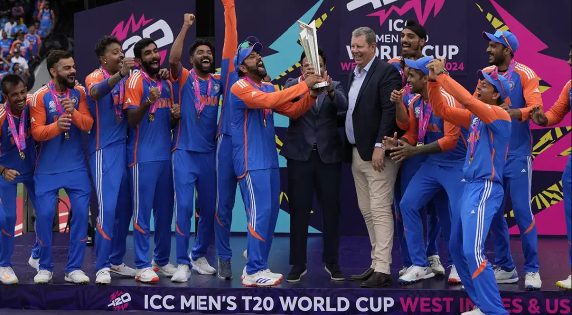 Team India With the World Cup